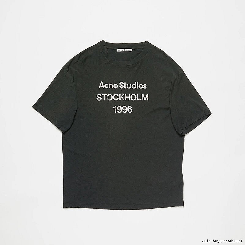 Acne Studios 2090-80 Black Style Ac908026 Stockholm Logo T-Shirt Daily Styling