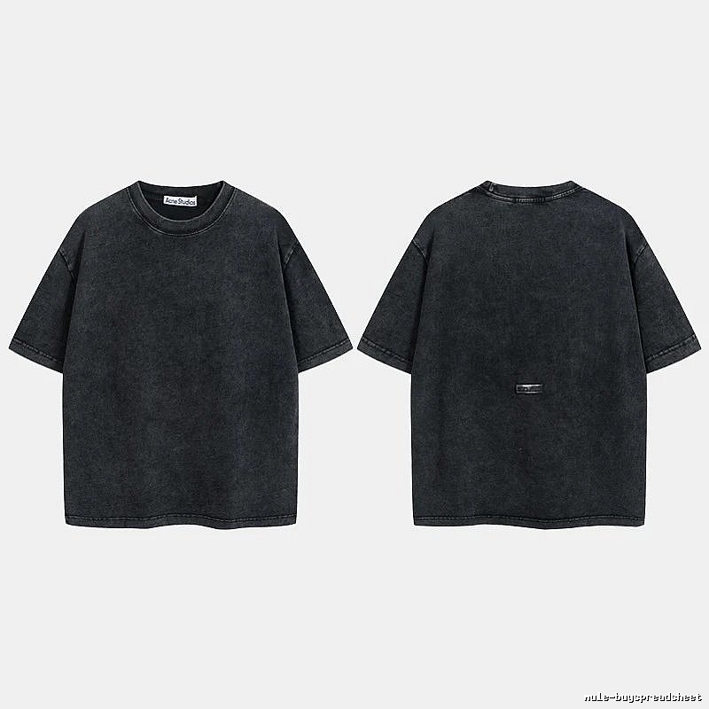Acne Studios 2090-80 Black Style Ac908040 Stockholm Logo T-Shirt Modern Fit