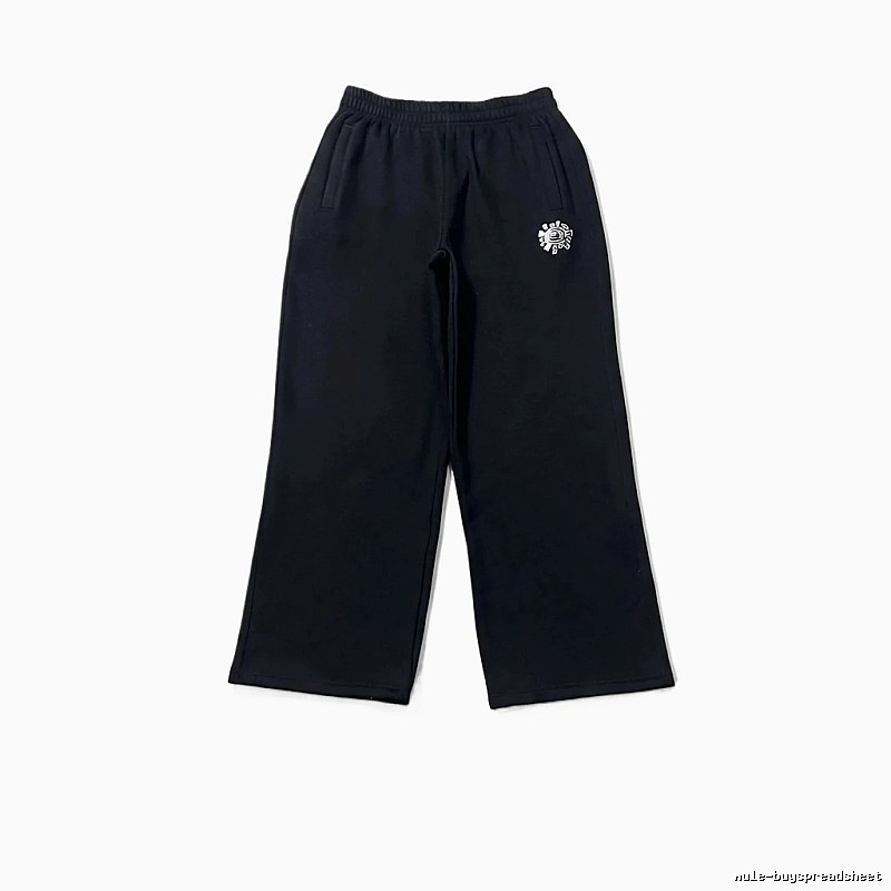 ADWYSD trendy brand loose black long trousers.