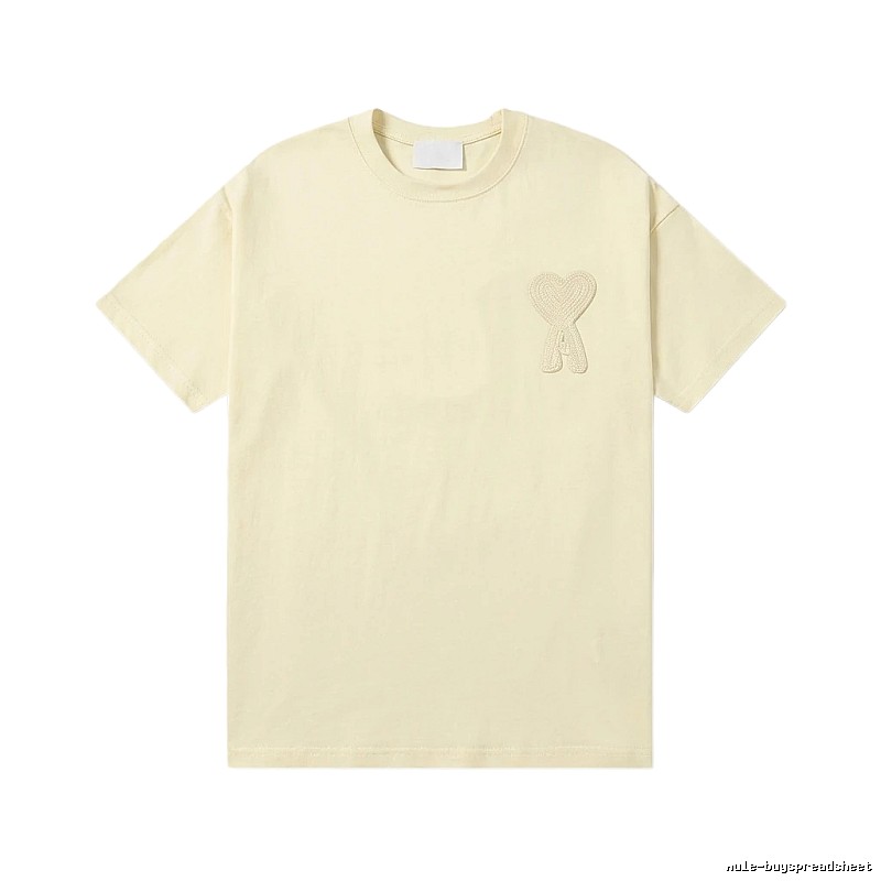 AMI Love Embroidery Simple Style T-shirt
