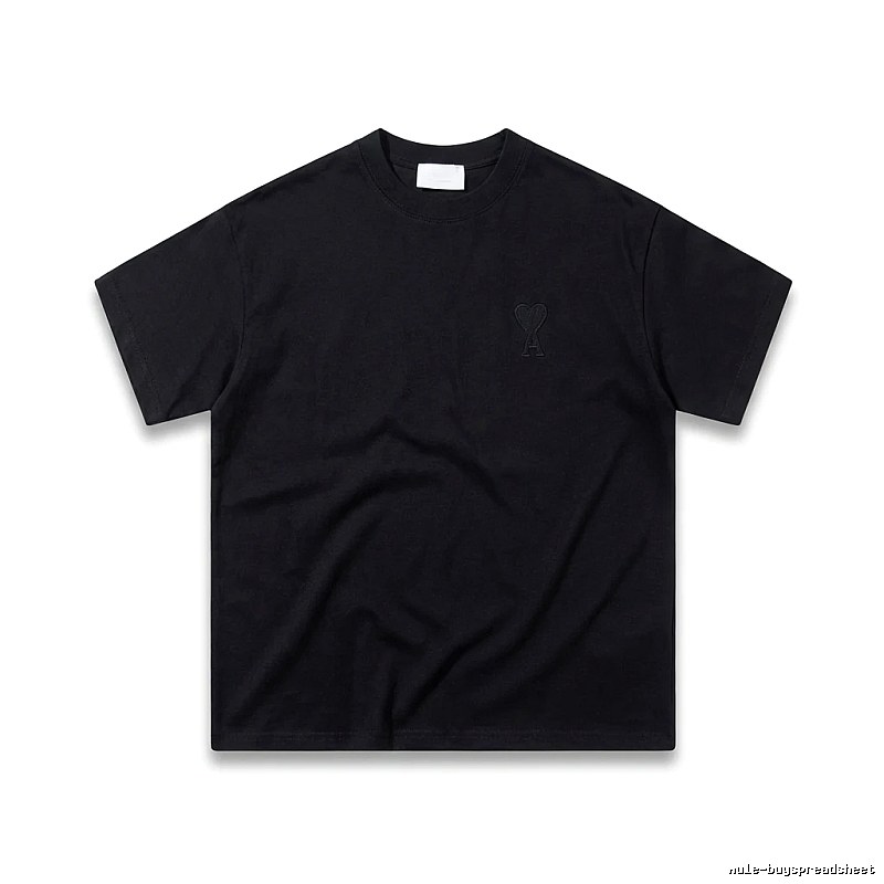 AMI Love Simple Style Black T-shirt