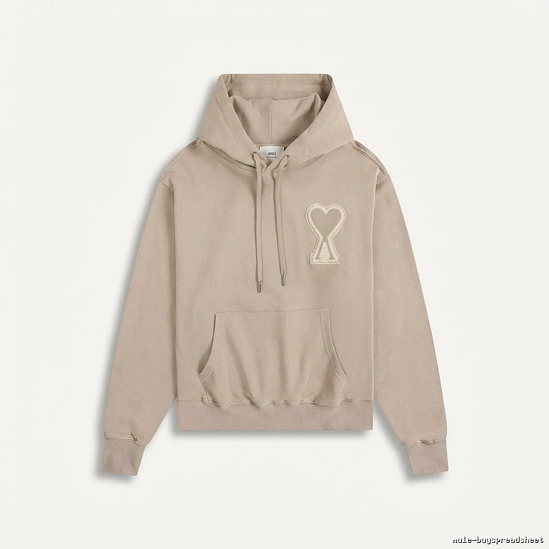 AMI Love Trend Brand Beige Sweatshirt