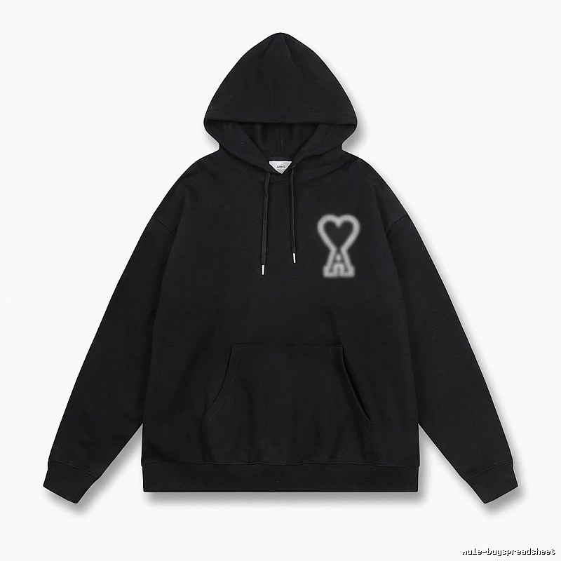 AMI Love Trendy Black Hoodie