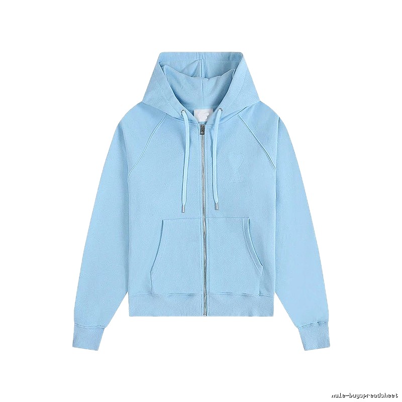 AMI minimalist style light blue sweatshirt