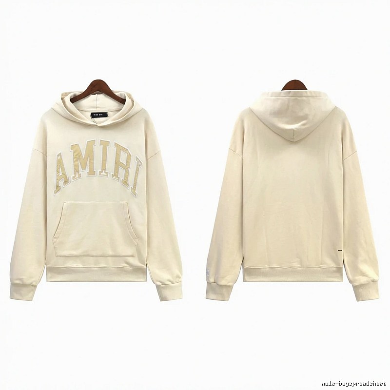 AMIRI Letter Style Off-white Hoodie
