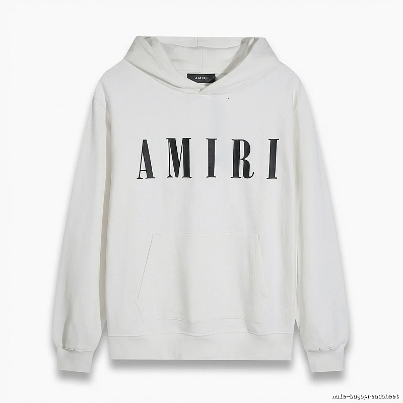 AMIRI simple style white hoodie