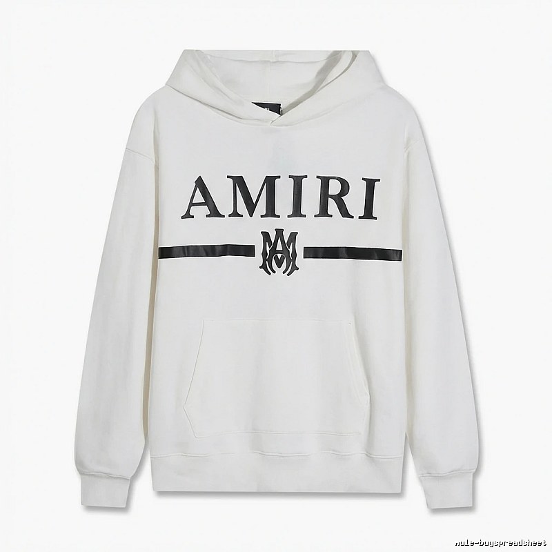 AMIRI Trendy Brand Letter Style White Hoodie