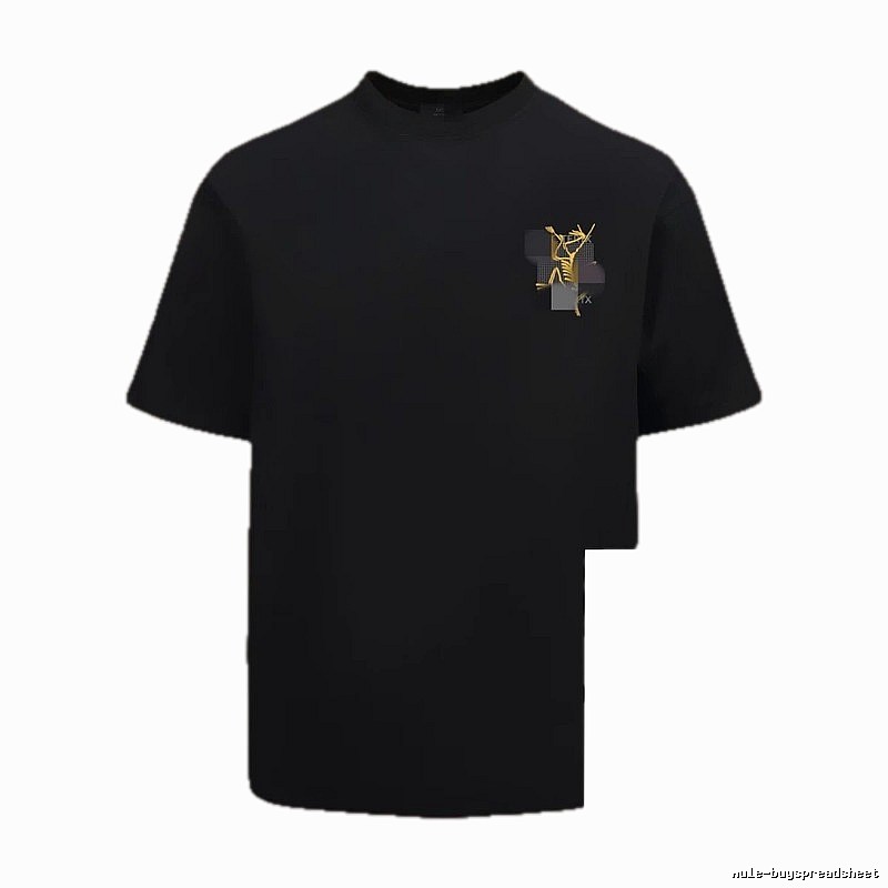 Arc'teryx Printed Functional Style Black Short Sleeve T-Shirt