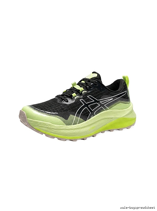 ASICS Off-Road Black and Green Sports Shoes
