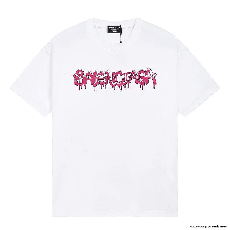 Balenciaga Graffiti Street Style White T-shirt