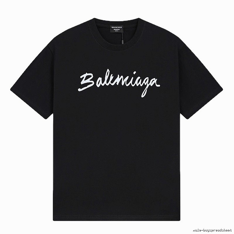 Balenciaga minimalist style black T-shirt