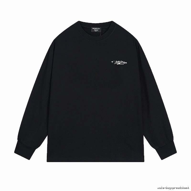 Balenciaga simple style black long-sleeved shirt