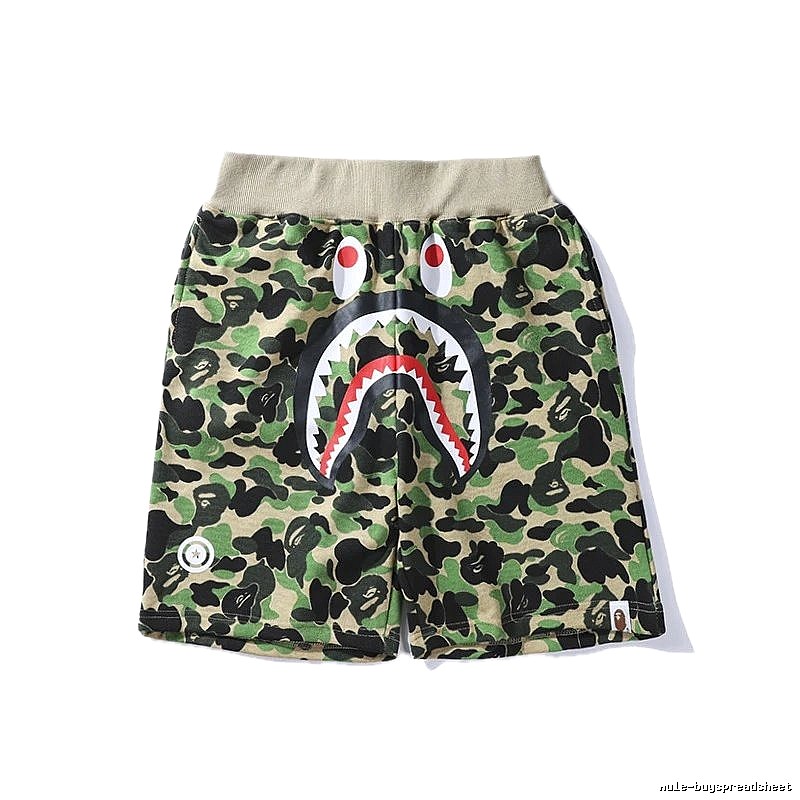 Bape camouflage shark-style shorts