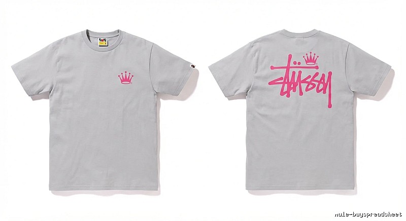 Bape Crown Print Trendy and Cool Short-sleeved Shirt