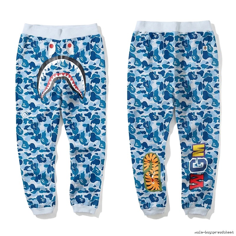 Bape Shark Camouflage Style Sweatpants