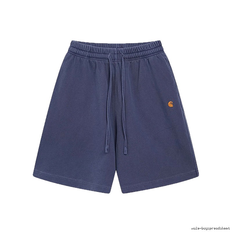 Carhartt Classic Embroidered Workwear Style Navy Blue Shorts