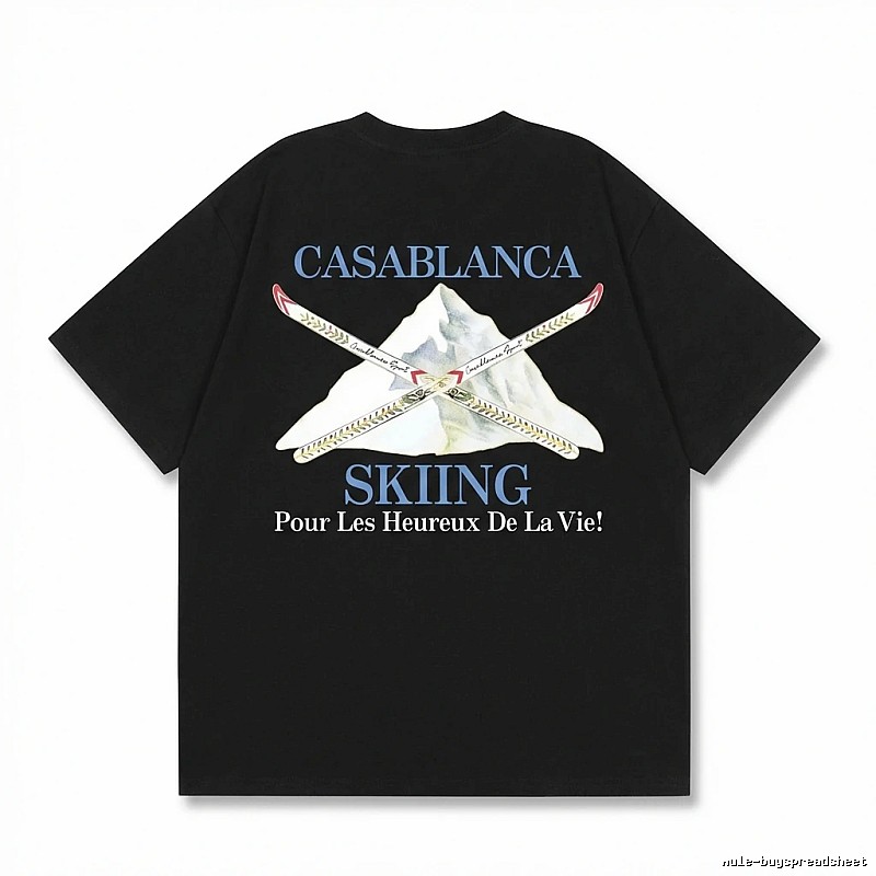 Casablanca Ski Style Black T-shirt