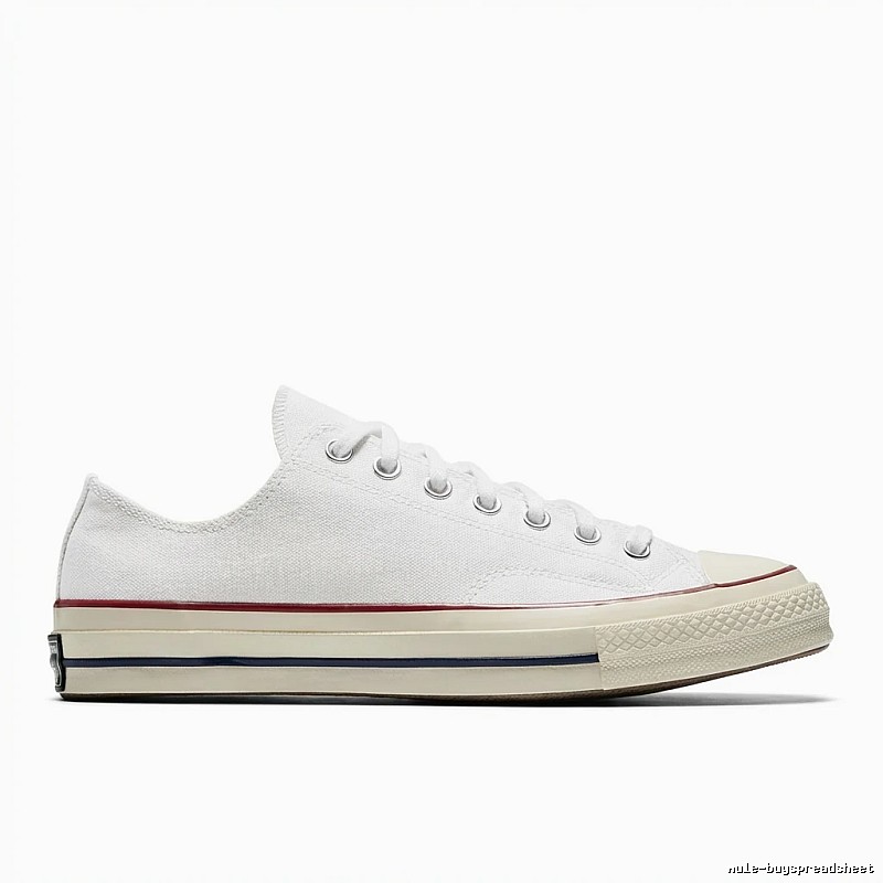 Classic white canvas shoes of Converse