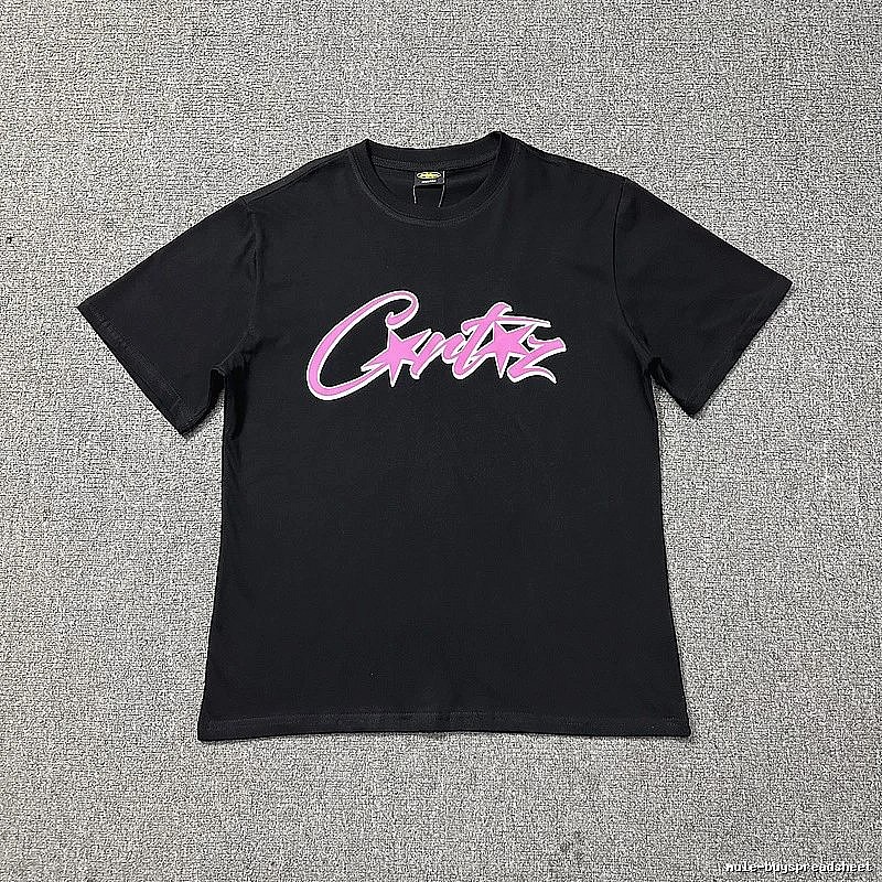 Corteiz Travel Logo T-shirt Black Corteiz with Modern Look