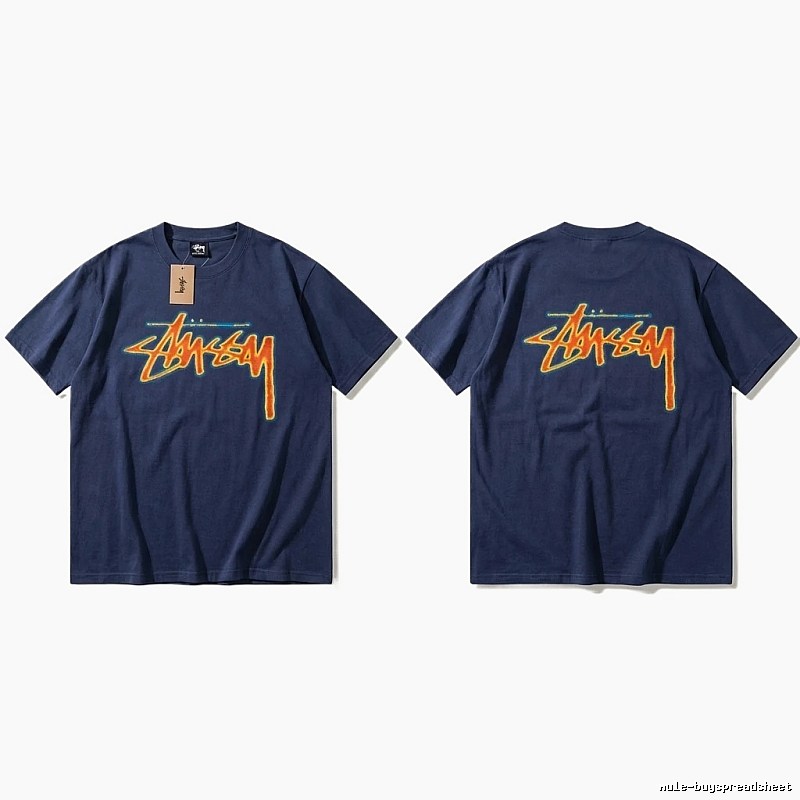 Dark blue T-shirt with Stussy graffiti style