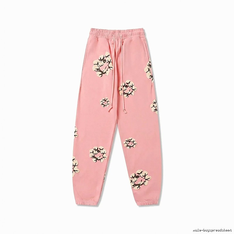 DENIM TEARS Floral Pink Sweatpants