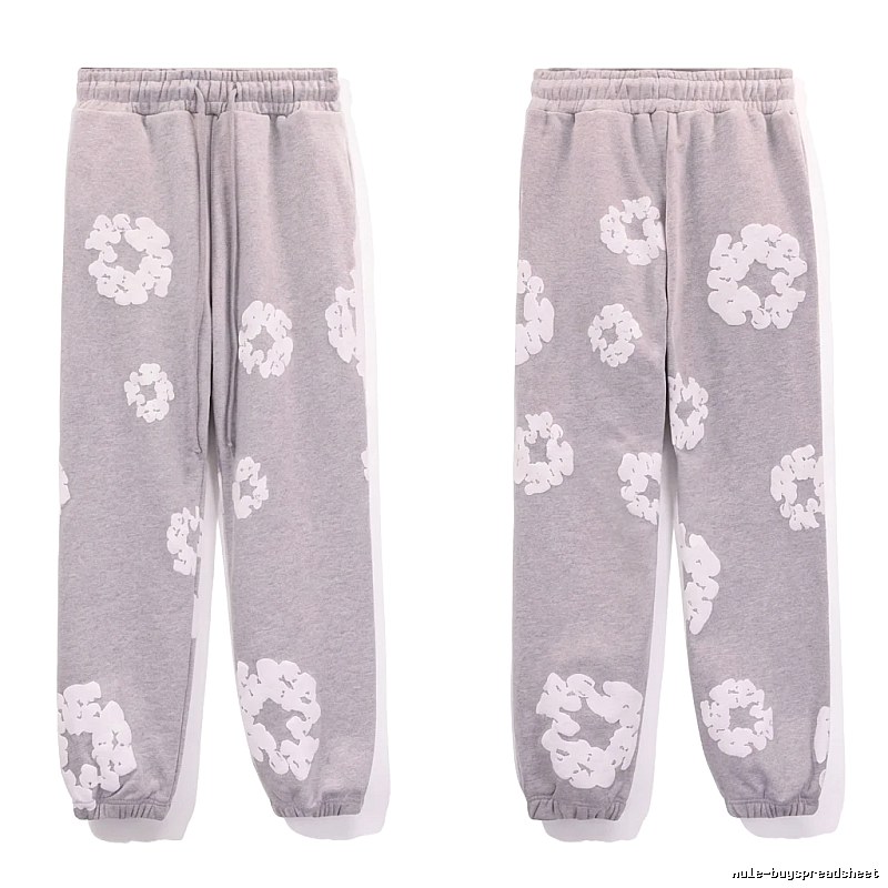 DENIM TEARS Printed Casual Grey Pants