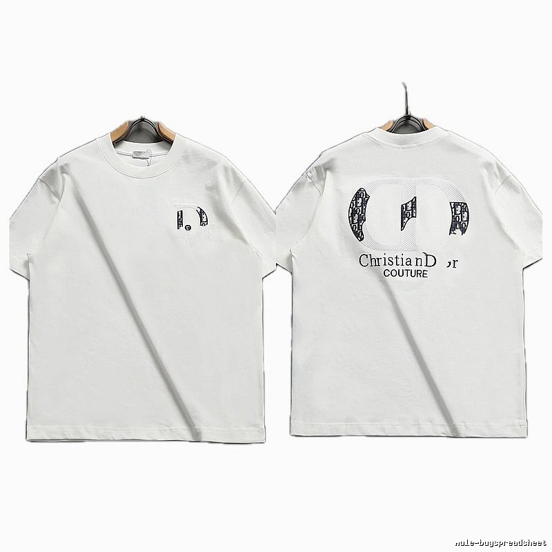 Dior Couture Monogram-style White Short-sleeve T-shirt