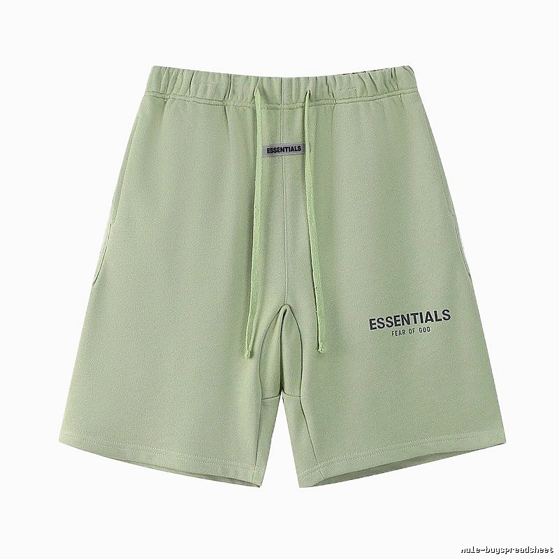 ESSENTIALS casual style light green shorts