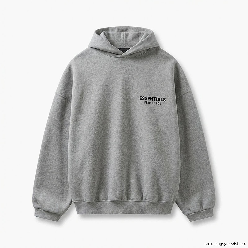 ESSENTIALS minimalist light gray sweatshirt