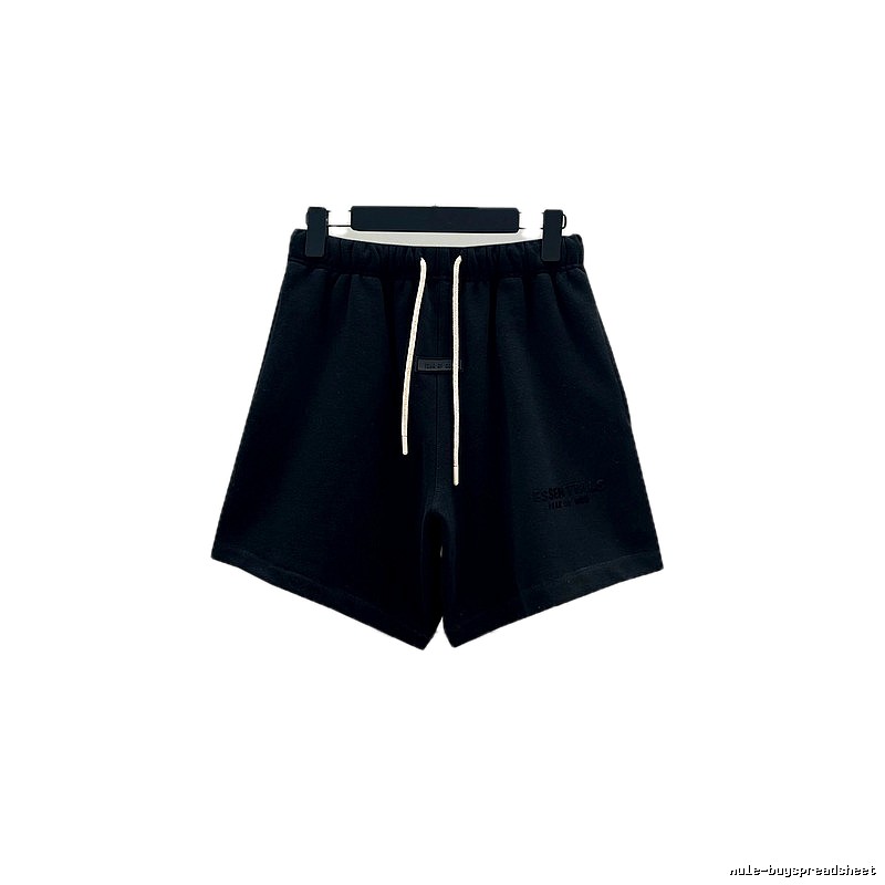 ESSENTIALS Minimalist Style Black Shorts