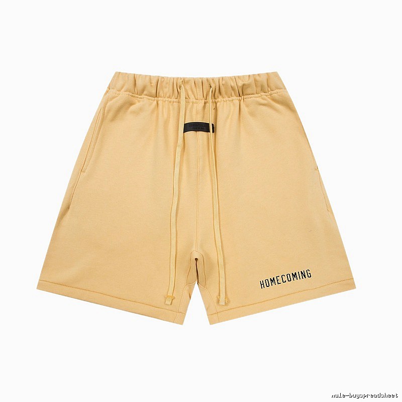 ESSENTIALS minimalist style khaki shorts