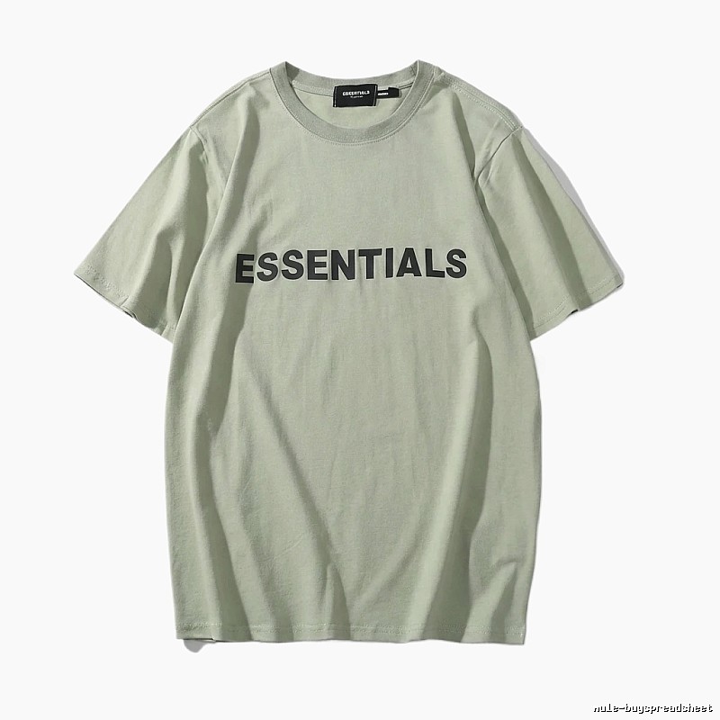 ESSENTIALS minimalist style light green T-shirt