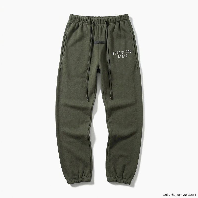 ESSENTIALS Minimalist Style Military Green Sweatpants