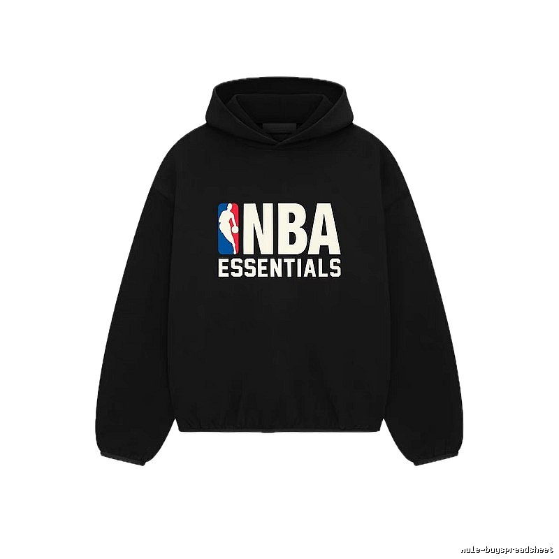 ESSENTIALS NBA-style black hoodie