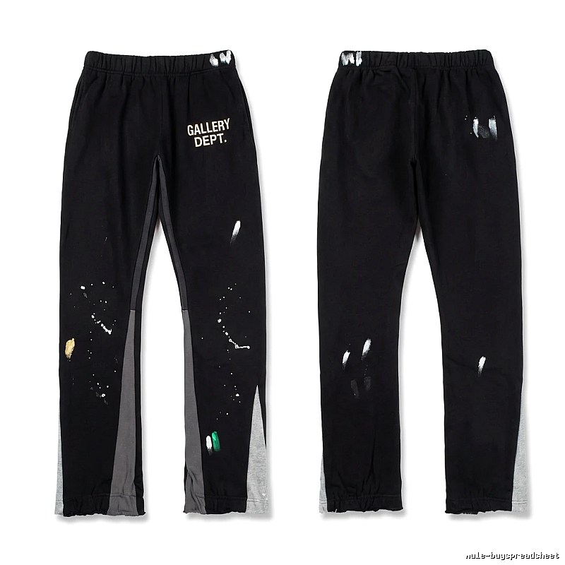 Gallery Dept Graffiti Style Black Long Pants