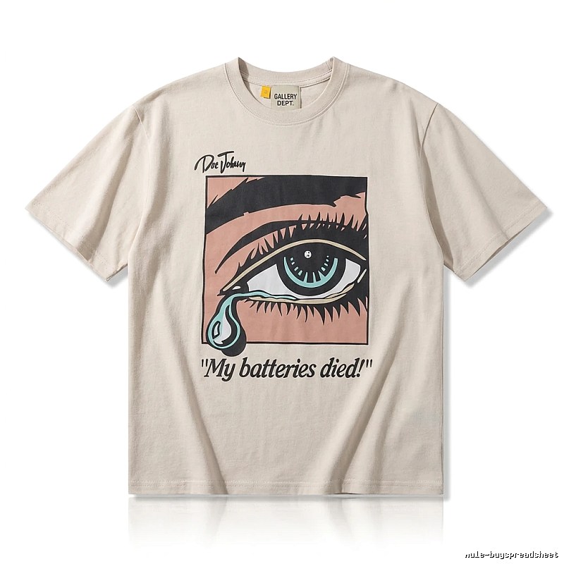 Gallery Dept Tearful Print Light Beige T-shirt