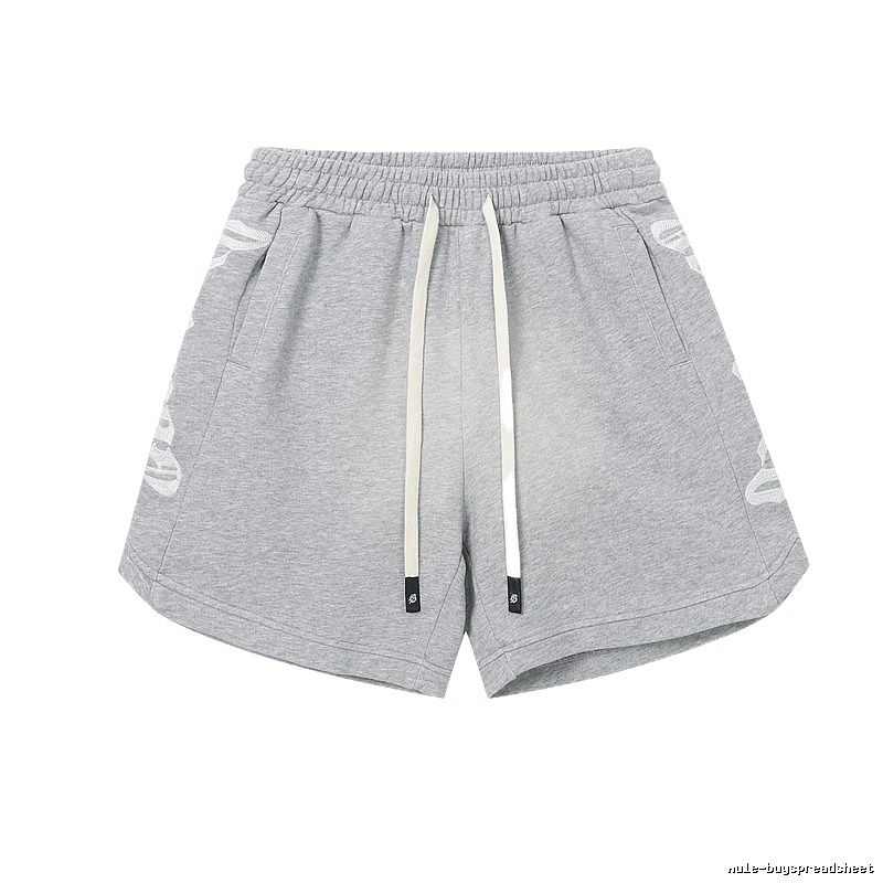 Godspeed Print Street Style Light Gray Casual Shorts