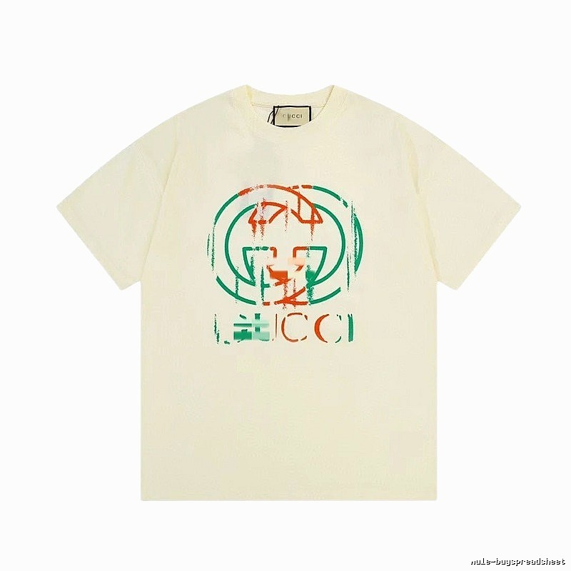 Gucci Double G Graffiti Vintage Style Off-white T-shirt