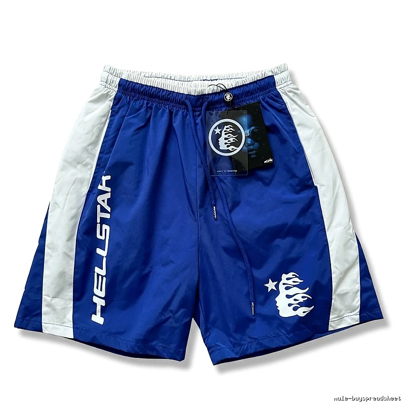 Hellstar sporty blue and white shorts