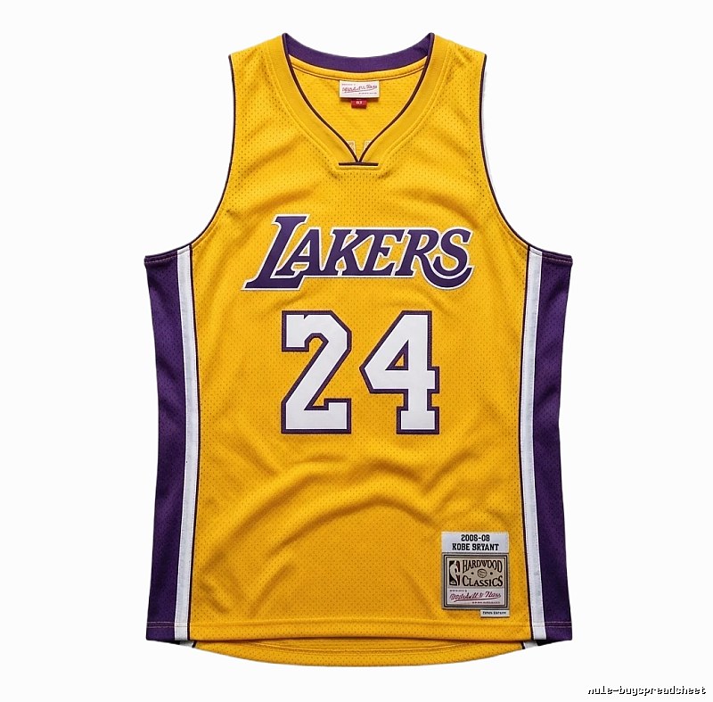 Kobe Kobe No. 24 yellow jersey