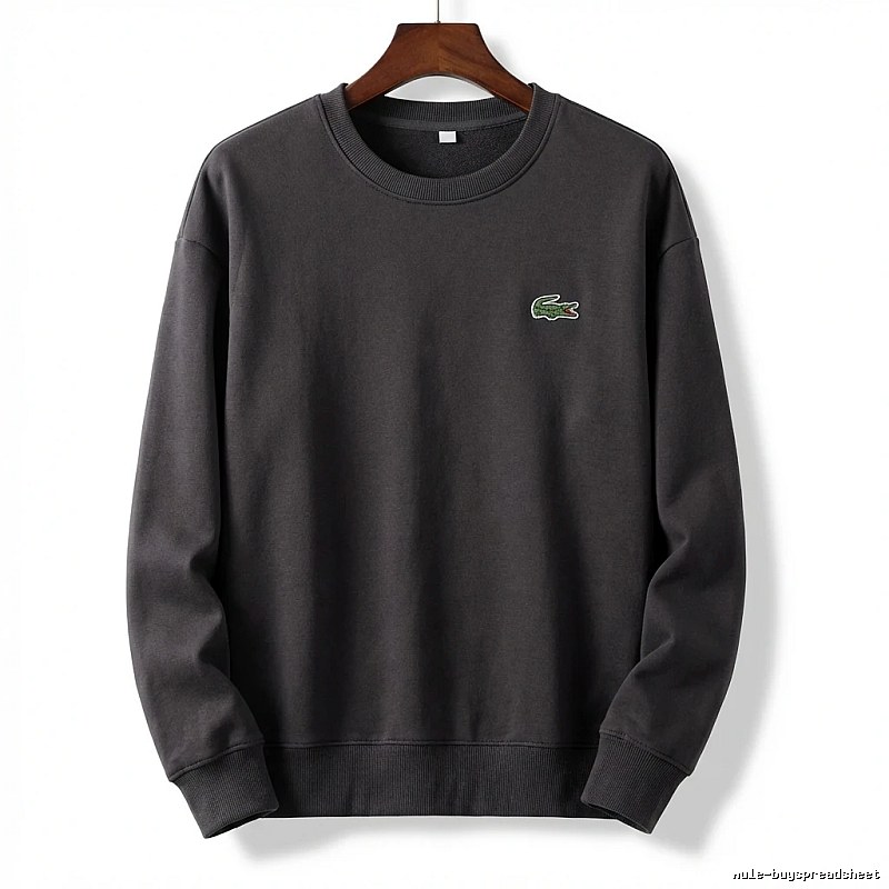 Lacoste basic simple style black sweatshirt