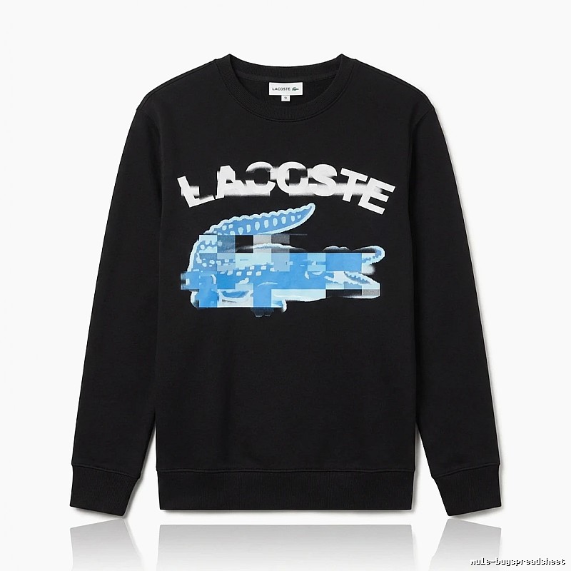 Lacoste trendy and cool style black sweatshirt