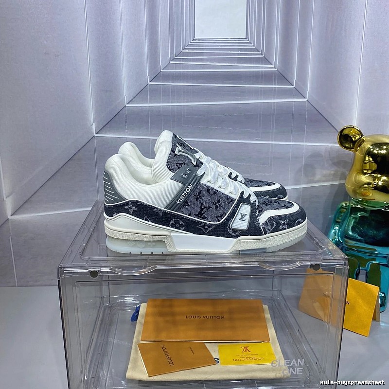 Louis Vuitton Gray Low-top Sneaker with Gray for Casual Outfits