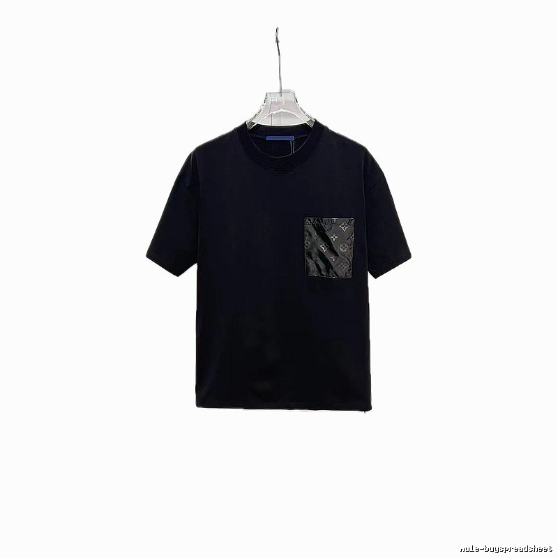 Louis Vuitton Monogram Casual Style Black T-Shirt