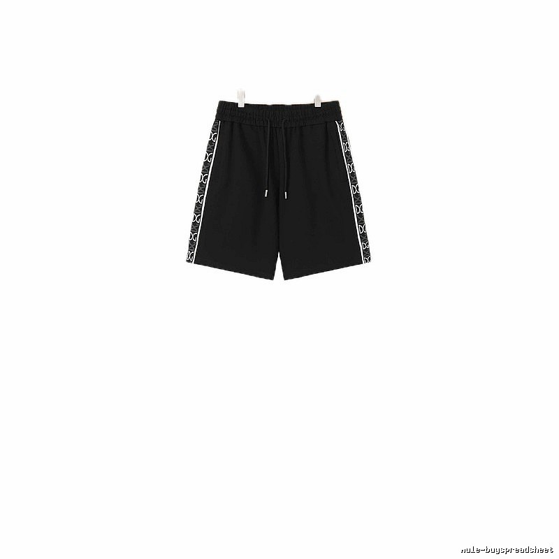 Louis Vuitton Side-Printed Casual Black Shorts