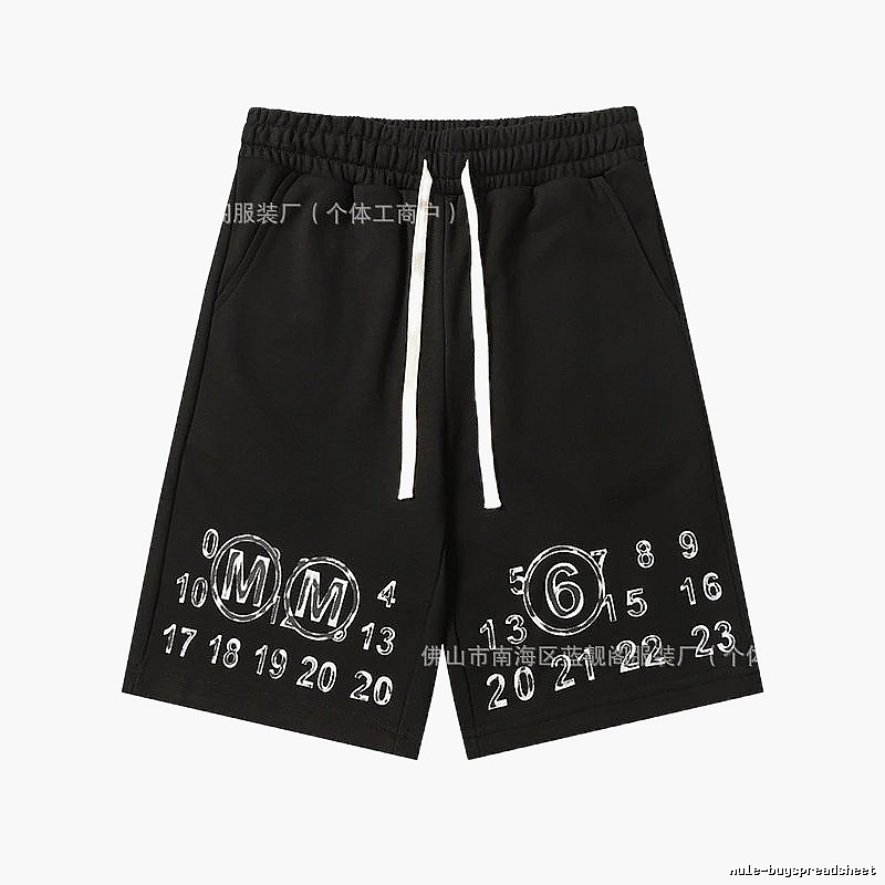 Maison Margiela digital print style shorts