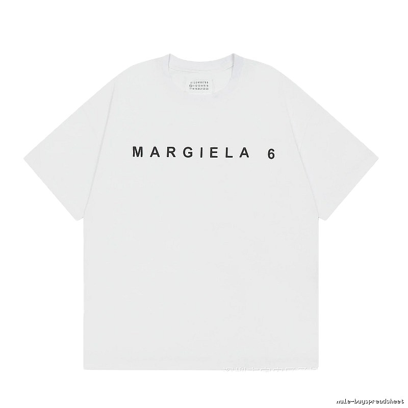 Maison Margiela MM6 Minimalist Style White Short Sleeve T-shirt