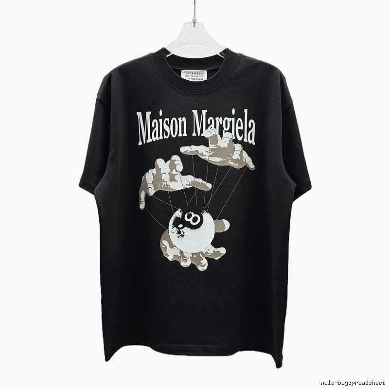 Maison Margiela Puppet Print Trendy Cool Black T-Shirt
