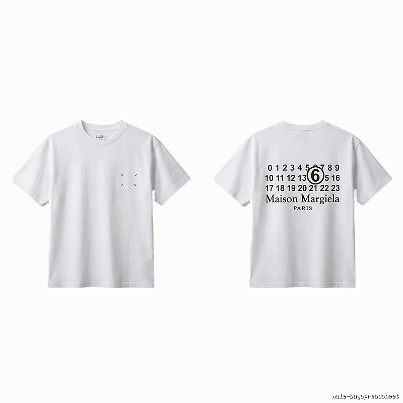 Maison Margiela white T-shirt with digital printing