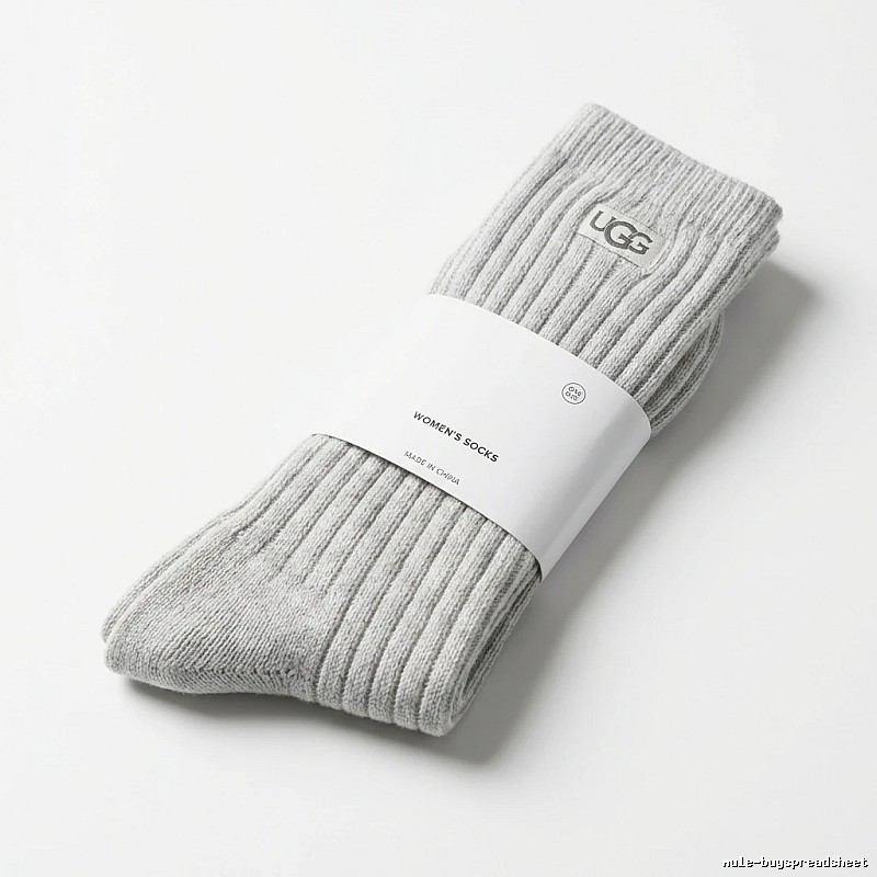 Miu Miu minimalist style light gray women's socks